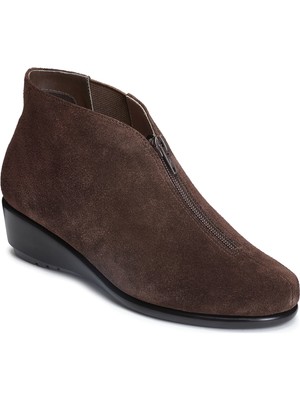 

AEROSOLES Женские коричневые мягкие ботильоны Comfort Allowance на танкетке на молнии, 6,5 м, Коричневый, ALLOWANCE