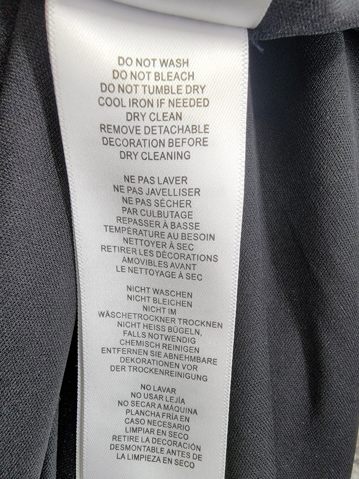 Adrianna by Adrianna Papell Knit Crepe Column Gown Women's 2 Black Back Zip - Picture 15 of 17