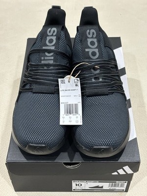 Adidas Men’s Lite Racer Adapt 7.0 Black/Grey/White Shoes/Sneakers Size 10 NEW