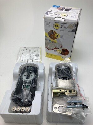 Yale YRD120-ZW-619 Keyless Push Button Deadbolt Z-Wave Satin Nickel New Open Box
