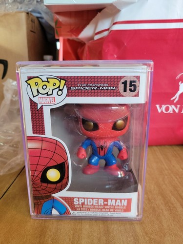 レア ファンコ ポップ マーベル スパイダーマン フィギュア 15 FUNKO POP AMAZING Spider-Man #15 GOLD EYES SHIPS IN HARD