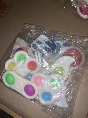 6 Pack Fidget Spinner and Pop It Keychains