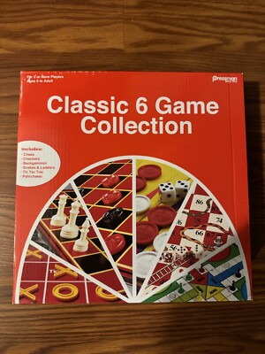 Classic 6 Game Collection Board Game Set