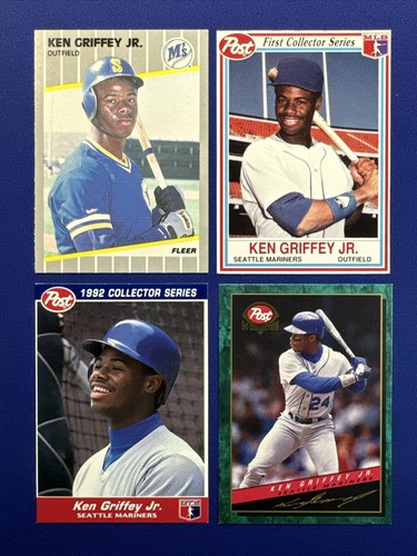 Ken Griffey Jr. Lot ~ 1989 Fleer #548 ROOKIE, 1990-1992-1994