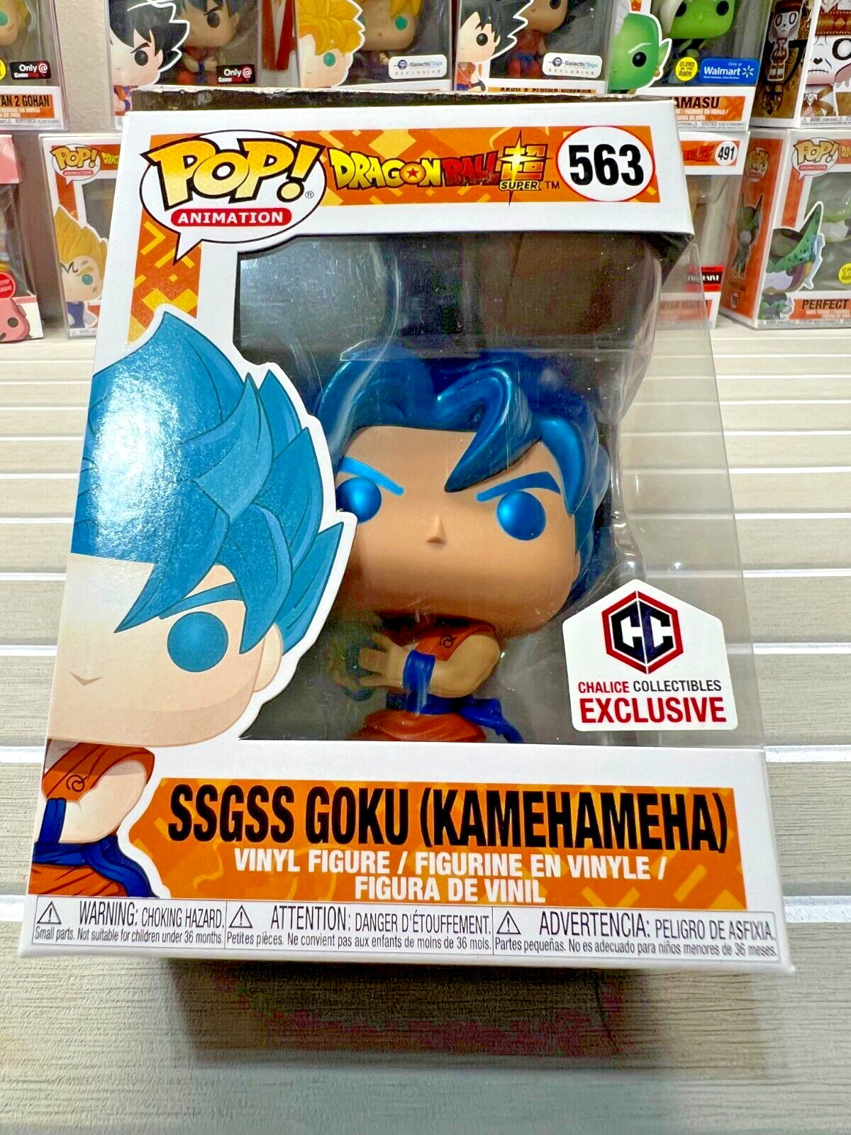 Funko Pop! Metallic SSGSS Goku Kamehameha #563 Chalice