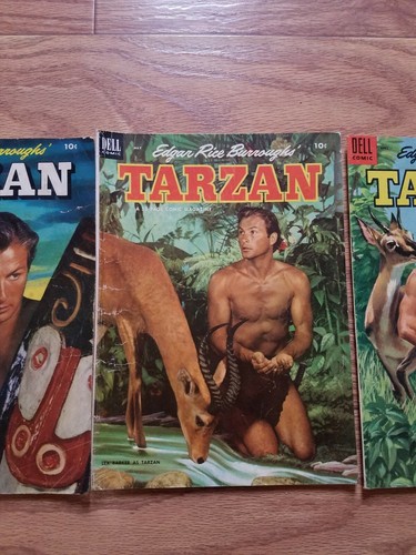 50s Tarzan Lot Of 3 - Dell Comics Golden Age 10 Cent Covers - #38, 44, 67