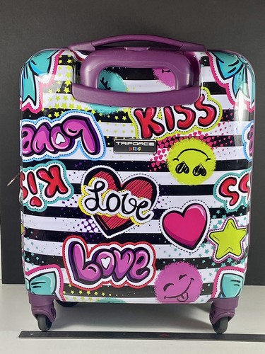 Triforce Kids Elite Small Suitcase 4-Swivel Wheels, Adjustab