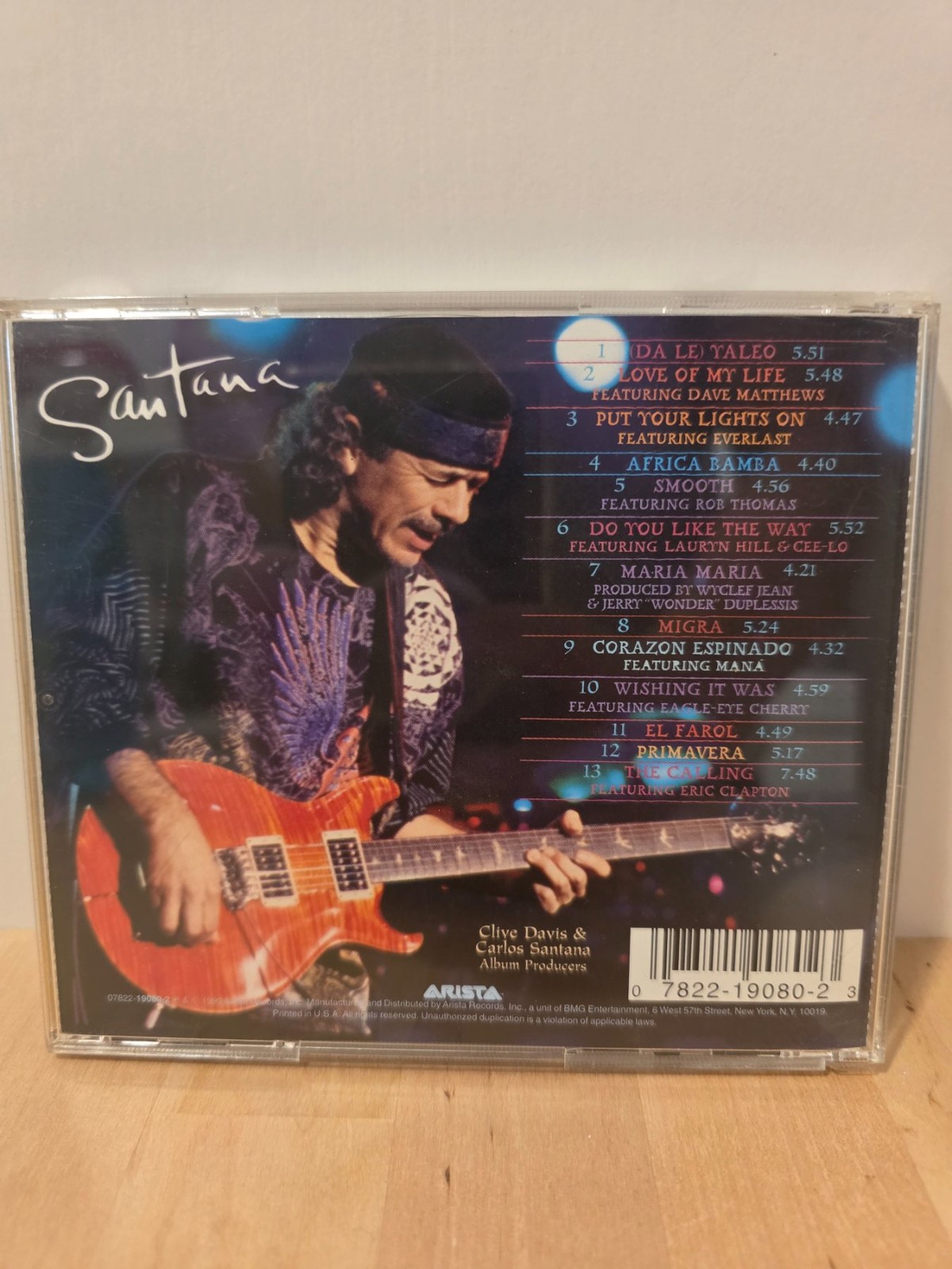 Santana Supernatural CD 1999 Arista Records Latin Rock