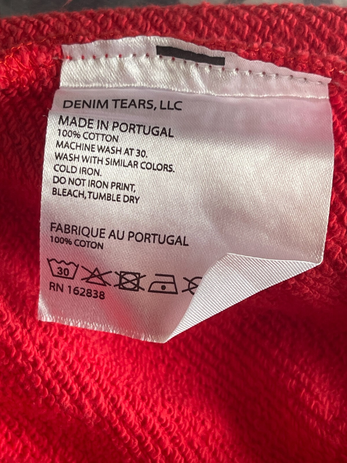 Pre-owned Denim Tears Red Hoodie - S M L Xl - ? Sale- Fast Free Shipping ?