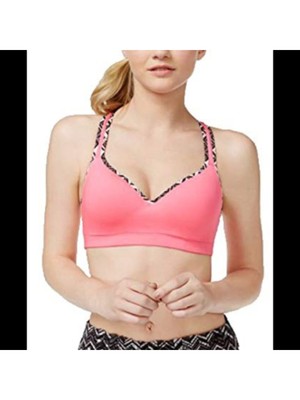 

MATERIAL GIRL Intimates Pink Racerback Solid Everyday Sports Bra Размер, Розовый, M6224PT