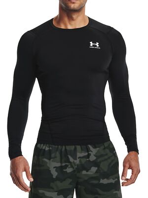 

Мужской топ с длинными рукавами и базовым слоем Under Armour HeatGear, черный, 1361524-001