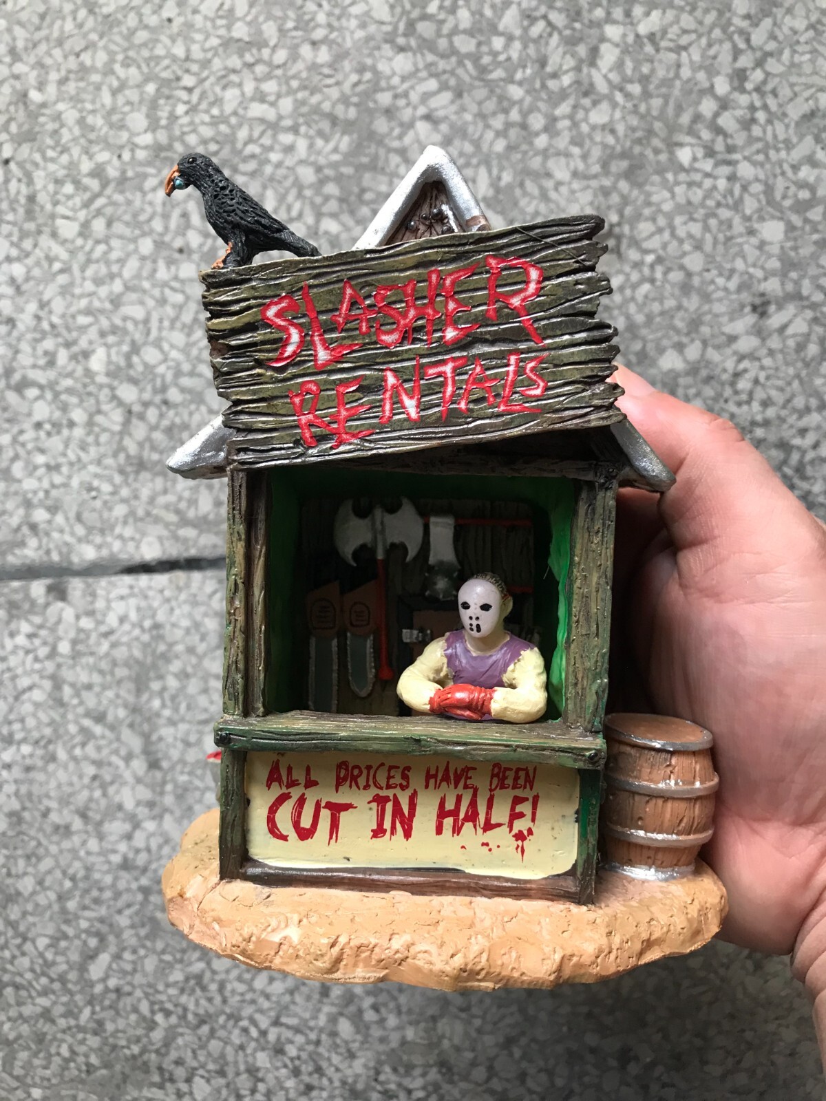 Lemax Spooky Town Tools of the Trade Slasher Rentals | eBay