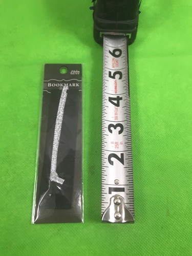 Metal Bookmark P Graham Dunn Black With Silver Ribbon New With Tag