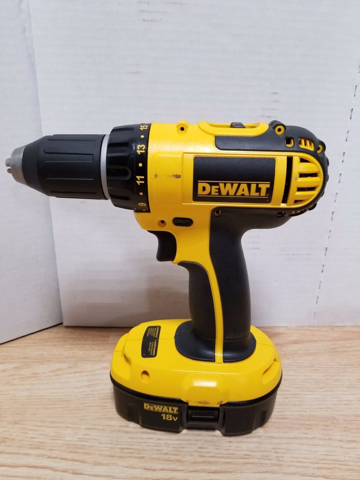Dewalt DC720 cordless drill driver with charger and battery