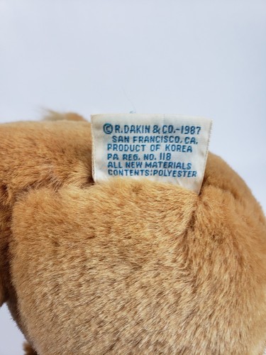 Dakin Tan Koala Bear with Pink Bow Missing Baby Koala 1987 (229)