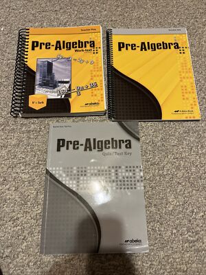 A Beka/Abeka Homeschool Grade 8 Pre-Algebra Teacher books