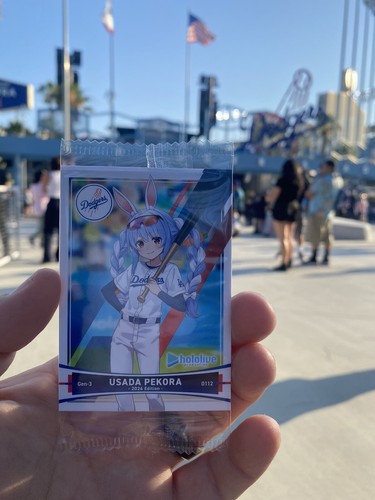 MLB - 【レア】hololive Dodgers 限定コラボ  キャップ&amp;カード LA Dodgers Hololive Promotional Baseball Cards Limited