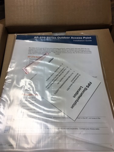 Aruba AP-275 Outdoor Wireless Access Point 3X3:3 802.11n JW178A
