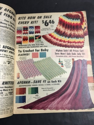 Vintage 1963 Catalog Head Vases Paint By Number Crochet Hats Mosaic Lee Wards ++