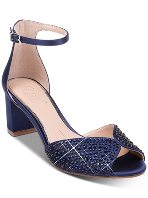 

Женские темно-синие босоножки на блочном каблуке с круглым носком JEWEL BADGLEY MISCHKA Sycamore, Navy, JW3015