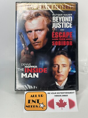 Beyond Justice/Escape From Sobibor/The Inside Man DVD BRAND NEW SEALED 2007