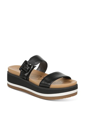 

Черные женские шлепанцы на танкетке SAM EDELMAN 1-1/2 на платформе Agustine, Черный, G8846L2