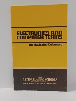 Electronics and Computer Terms an Illustrated Dictionary 1971 Illustrated Book