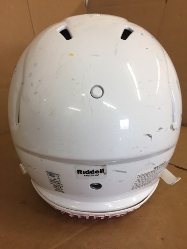 USED RIDDELL SPEED FOOTBALL HELMET - MEDIUM - METALLIC WHITE