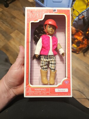 LORI Doll Seraya Cool Equestrian Style Size 6'' African American Horse Riding 
