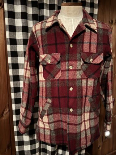 Vintage 1980s Eddie Bauer Black Label Thick Wool Plaid Shirt Vintage 1980s Eddie Bauer Black Label Thick Wool Plaid Shirt