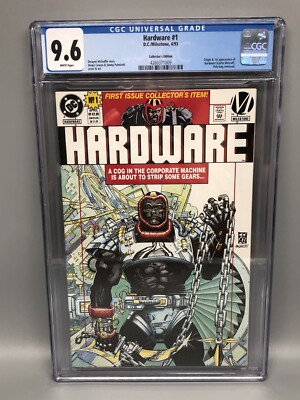 Hardware #1 (1993) DC Milestone CGC 9.6 NM+ White Pages Collector's Edition
