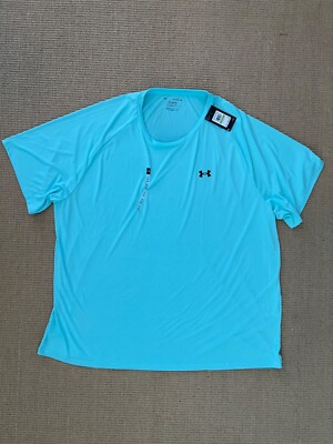 Under Armour Aqua ''The Tech Tee'' Henley Size 5XL