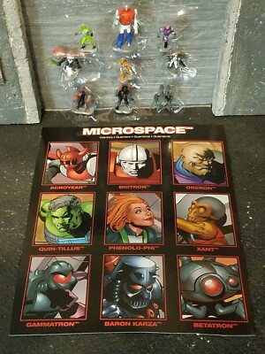 GI JOE ~ 2017 MICRONAUTS SET OF 9 with UNCUT CARDS ~ SDCC TRANSFORMERS