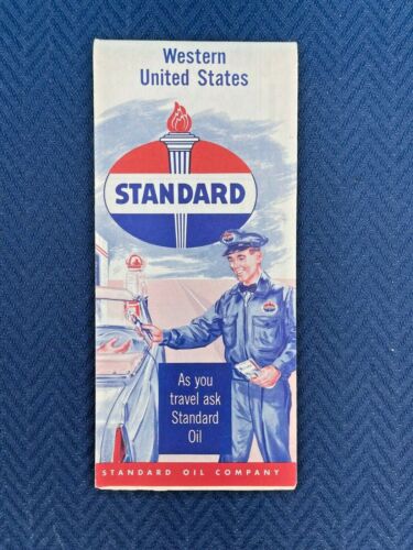 Vintage Standard Oil Road Map: Western United States NOS