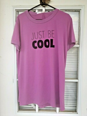 NWT Lularoe Liv Size XL Short Sleeve Light Pink T-Shirt  ''Just Be Cool''