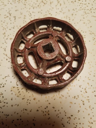 Lot of 2 Vintage Round Valve Handles Steampunk