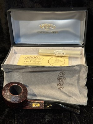 UNSMOKED 1993 SAVINELLI Collection AUTOGRAPH Pipe UNUSED Mint In Box