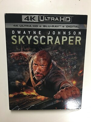 Skyscraper (4k UHD Blu-ray/Blu-ray, Digital HD) NEW w/slipcover