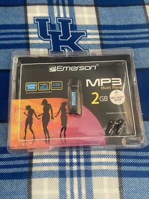 EMERSON MP3 MUSIC PLAYER 2GB BRAND NEW SEALED Headphones Included.