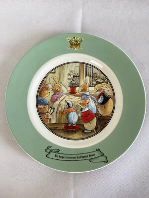 Foxwood Tales Brian Paterson 1998 Green Plate Rare Collectable