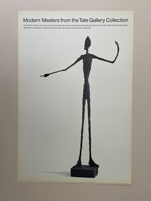 Giacometti Tate Gallery ヴィンテージポスター Giacometti Tate Gallery ヴィンテージポスター