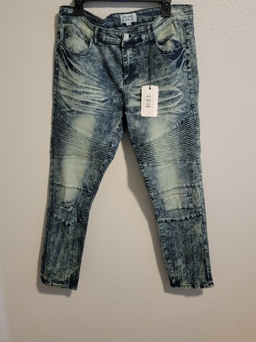 【MEER. 】Stitch tapered denim / S meer. Me'r Stitch Tapered Denim S