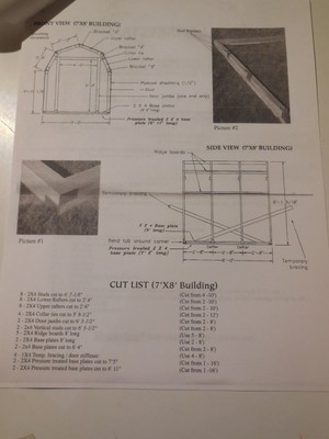 FAST FRAMER KIT 8' X 7' UP TO 10' X 22' BARN, TOOL SHED, GAMBREL ROOF FRAMING