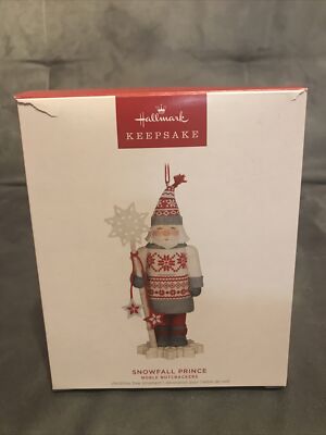 *torn box 2023 HALLMARK SNOWFALL PRINCE- NOBLE NUTCRACKERS KEEPSAKE ORNAMENT