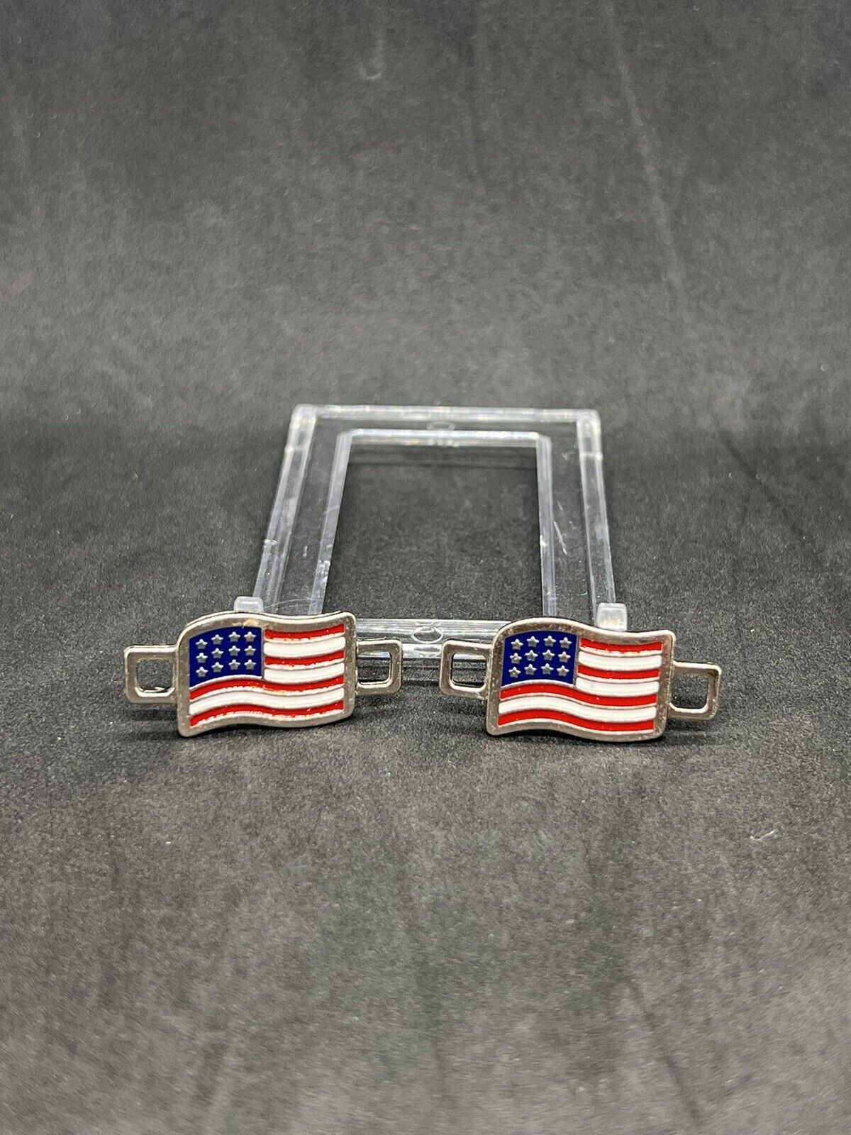 Red Wing Shoes American Flag Boot Lace Keeper - Silver