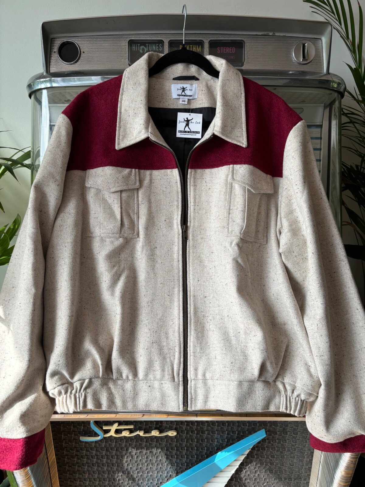 1950's Gab Jacket. Classic Rockabilly Blouson Style Atomic 1950's Gab Jacket. Classic Rockabilly Blouson Style Atomic