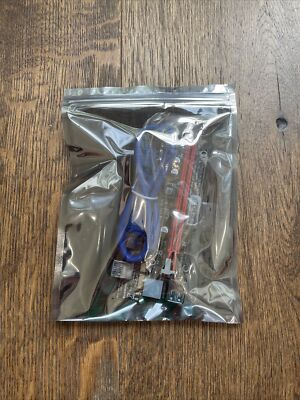 Ubit PCI-E GPU Riser Express Cable 16X to 1X (6pin / MOLEX/SATA)