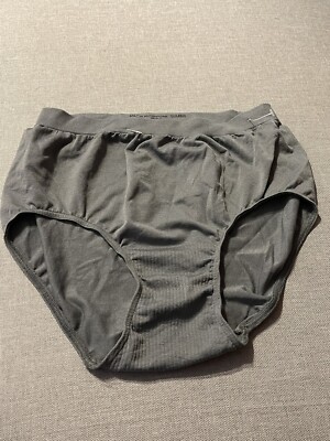 Barely There Flawless Fit Microfiber High-waisted Brief 4/5 Gray New