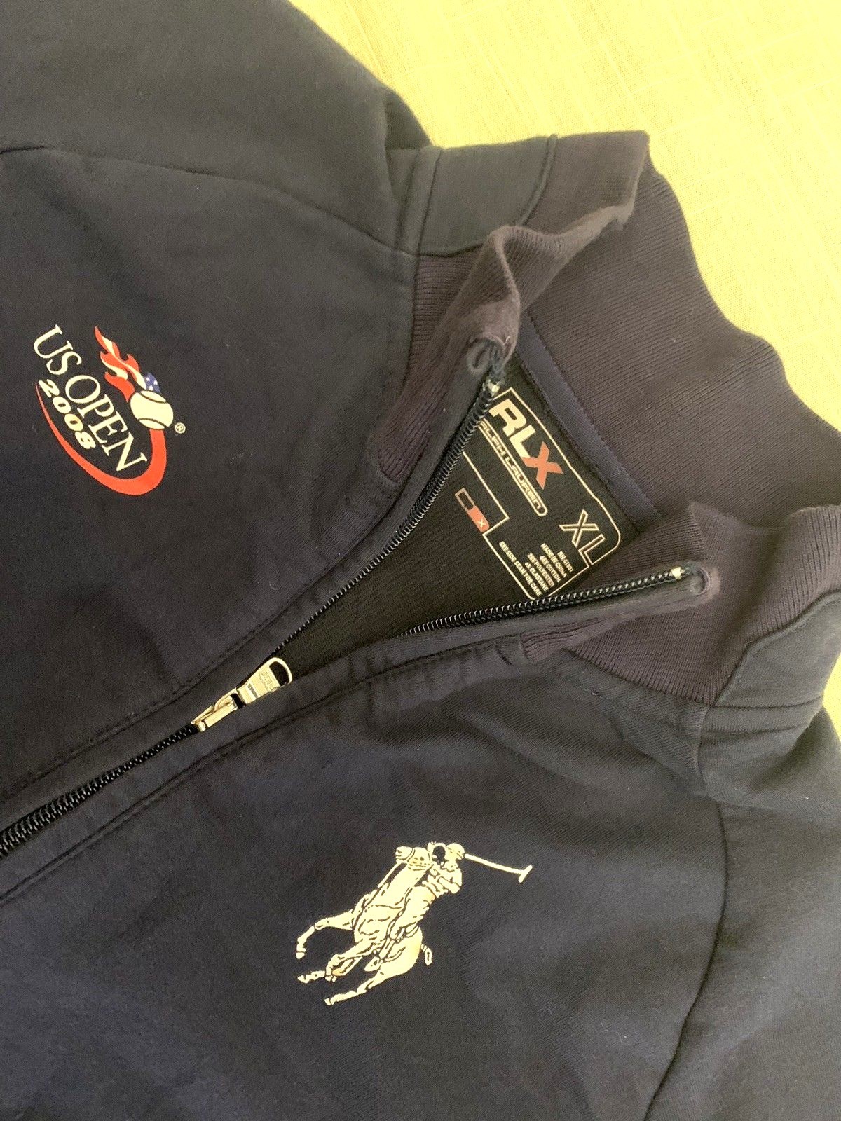 Ralph Lauren RLX US Open 2006 Full Zip Sweater BIG Pony Youth XL