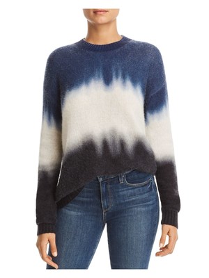 

C Женский темно-синий свитер с круглым вырезом и длинными рукавами, Navy